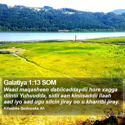 Galatiya 1:13 SOM Bible Verse Image