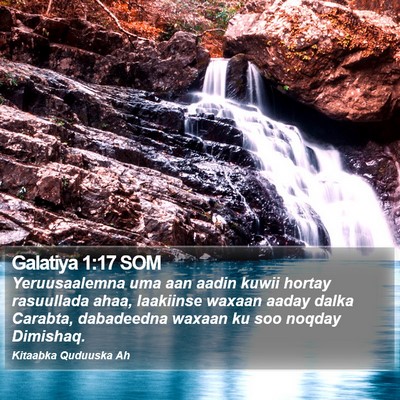 Galatiya 1:17 SOM Bible Verse Image