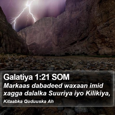 Galatiya 1:21 SOM Bible Verse Image