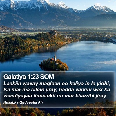 Galatiya 1:23 SOM Bible Verse Image