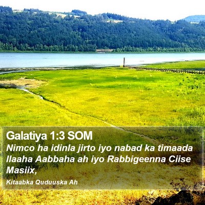 Galatiya 1:3 SOM Bible Verse Image