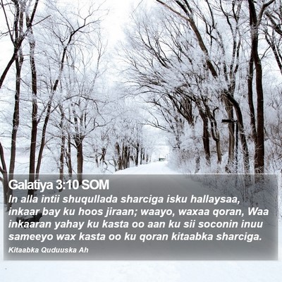 Galatiya 3:10 SOM Bible Verse Image