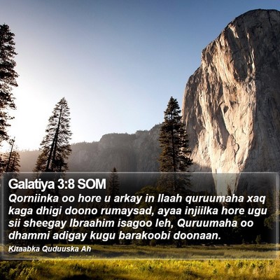 Galatiya 3:8 SOM Bible Verse Image