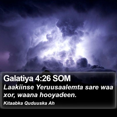 Galatiya 4:26 SOM Bible Verse Image