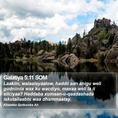 Galatiya 5:11 SOM Bible Verse Image