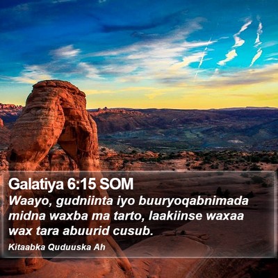 Galatiya 6:15 SOM Bible Verse Image
