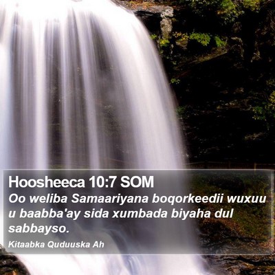 Hoosheeca 10:7 SOM Bible Verse Image