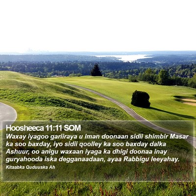 Hoosheeca 11:11 SOM Bible Verse Image