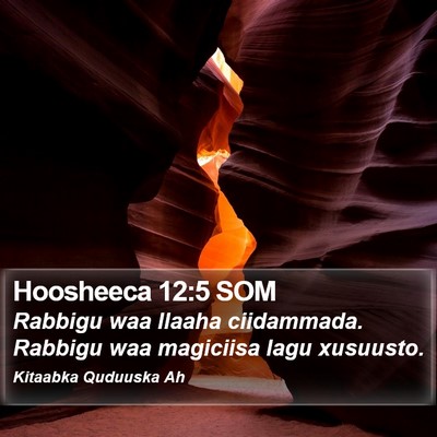 Hoosheeca 12:5 SOM Bible Verse Image