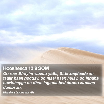 Hoosheeca 12:8 SOM Bible Verse Image