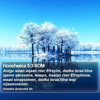Hoosheeca 5:3 SOM Bible Verse Image