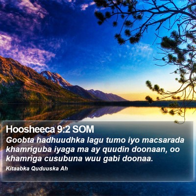 Hoosheeca 9:2 SOM Bible Verse Image