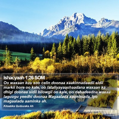 Ishacyaah 1:26 SOM Bible Verse Image