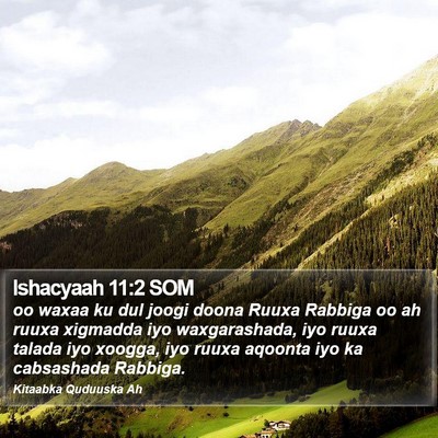Ishacyaah 11:2 SOM Bible Verse Image