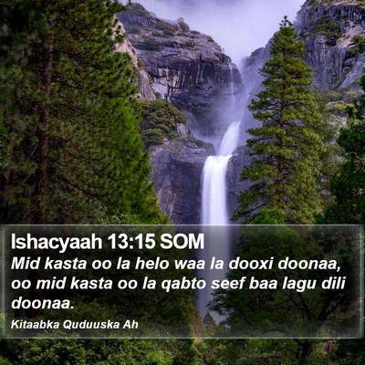 Ishacyaah 13:15 SOM Bible Verse Image