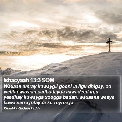 Ishacyaah 13:3 SOM Bible Verse Image