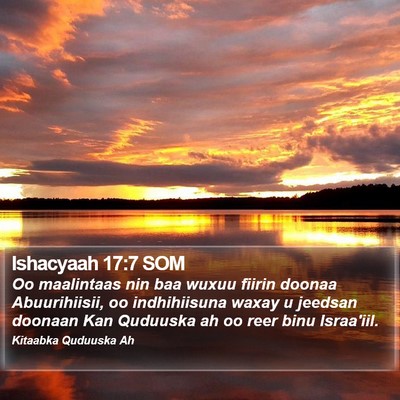 Ishacyaah 17:7 SOM Bible Verse Image