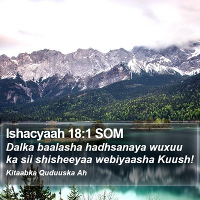 Ishacyaah 18:1 SOM Bible Verse Image
