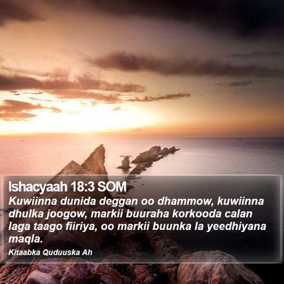 Ishacyaah 18:3 SOM Bible Verse Image