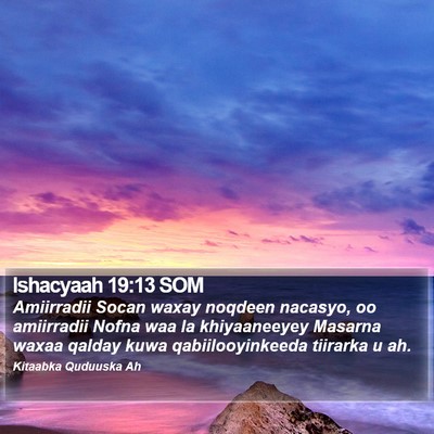 Ishacyaah 19:13 SOM Bible Verse Image