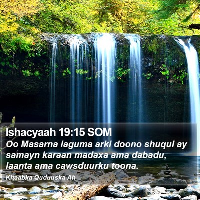 Ishacyaah 19:15 SOM Bible Verse Image