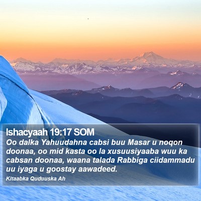 Ishacyaah 19:17 SOM Bible Verse Image