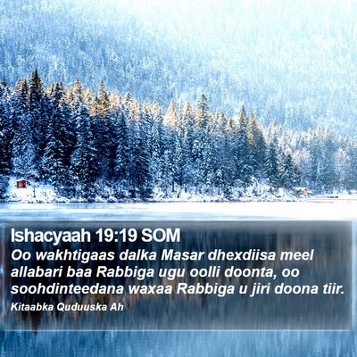 Ishacyaah 19:19 SOM Bible Verse Image