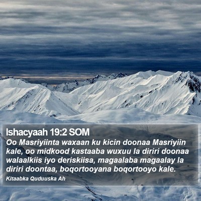 Ishacyaah 19:2 SOM Bible Verse Image