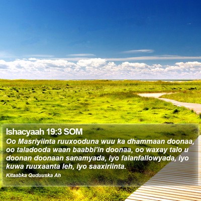 Ishacyaah 19:3 SOM Bible Verse Image