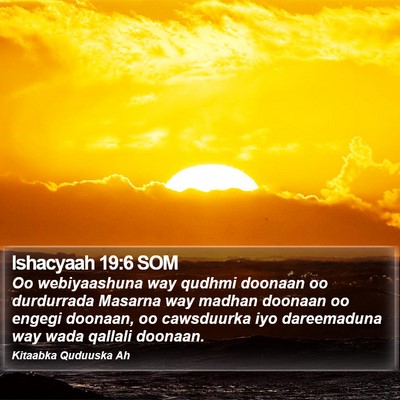 Ishacyaah 19:6 SOM Bible Verse Image