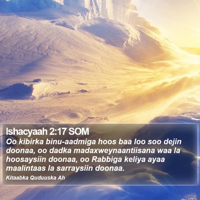 Ishacyaah 2:17 SOM Bible Verse Image