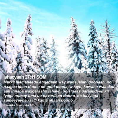 Ishacyaah 27:11 SOM Bible Verse Image