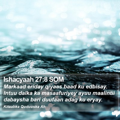 Ishacyaah 27:8 SOM Bible Verse Image