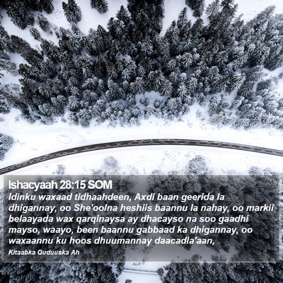 Ishacyaah 28:15 SOM Bible Verse Image