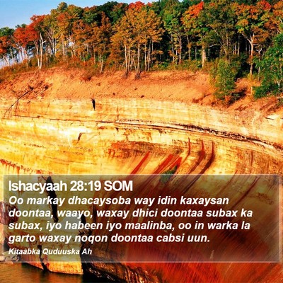 Ishacyaah 28:19 SOM Bible Verse Image