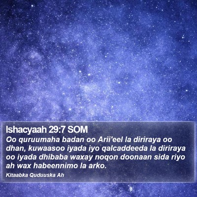 Ishacyaah 29:7 SOM Bible Verse Image