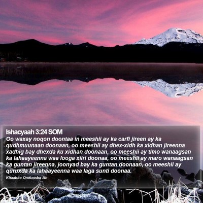 Ishacyaah 3:24 SOM Bible Verse Image