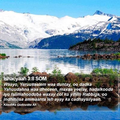 Ishacyaah 3:8 SOM Bible Verse Image