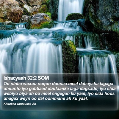 Ishacyaah 32:2 SOM Bible Verse Image