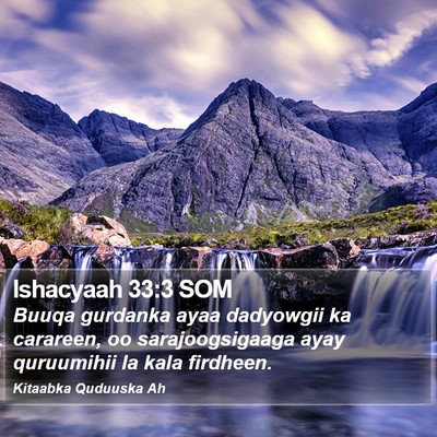 Ishacyaah 33:3 SOM Bible Verse Image
