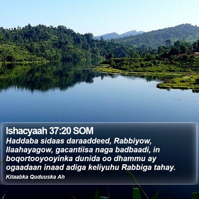 Ishacyaah 37:20 SOM Bible Verse Image