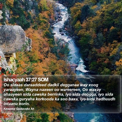 Ishacyaah 37:27 SOM Bible Verse Image