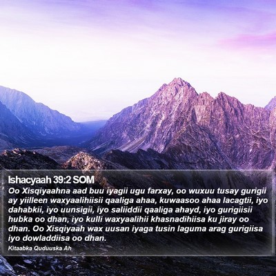 Ishacyaah 39:2 SOM Bible Verse Image