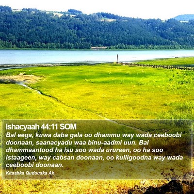 Ishacyaah 44:11 SOM Bible Verse Image