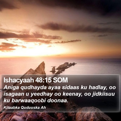 Ishacyaah 48:15 SOM Bible Verse Image
