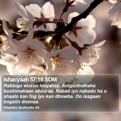 Ishacyaah 57:19 SOM Bible Verse Image