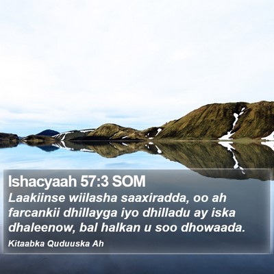 Ishacyaah 57:3 SOM Bible Verse Image