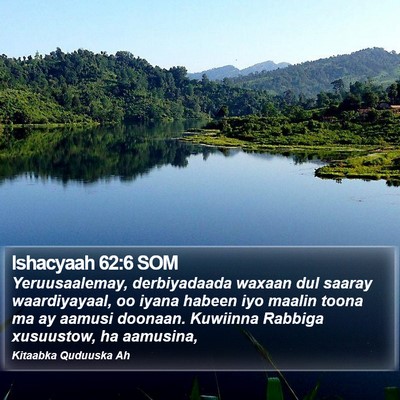 Ishacyaah 62:6 SOM Bible Verse Image