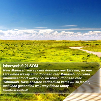 Ishacyaah 9:21 SOM Bible Verse Image