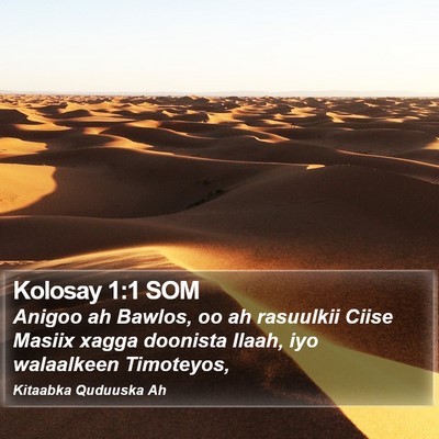 Kolosay 1:1 SOM Bible Verse Image